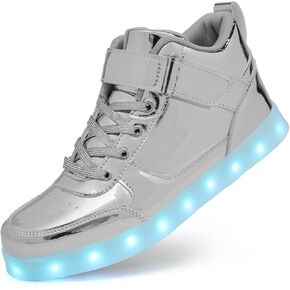 GUANGJUFA LED Shoes Light Up Shoes High Top Light Up Sneakers USB Charging Dancing Shoes for Women Men in Kuwait