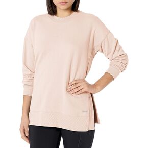Andrew Marc Women's Cozy Fleece L/S Vented Pullover with Rib in Kuwait