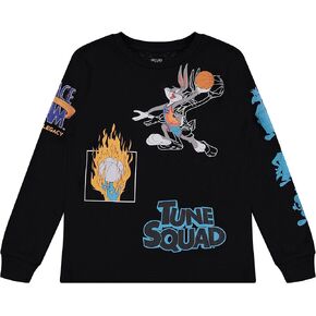 space jam Boys Movie Shirt - Tune Squad Marvin & Bugs Bunny Tee Long Sleeve T-Shirt in Kuwait