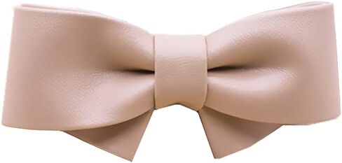 Douqu Fashion Removable Black White Red Blue Assorted Color Synthetic Leather Bow Shoe Clips Pair in Saudi Arabia