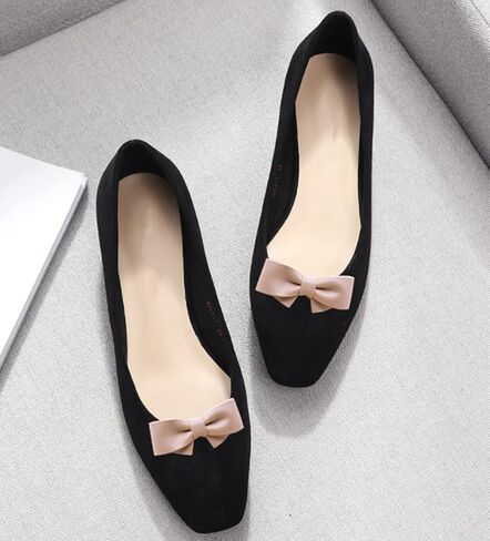 Douqu Fashion Removable Black White Red Blue Assorted Color Synthetic Leather Bow Shoe Clips Pair in Saudi Arabia