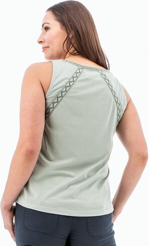 قميص بدون أكمام نسائي من Aventura مطرز بدون أكمام من Adele in Kuwait