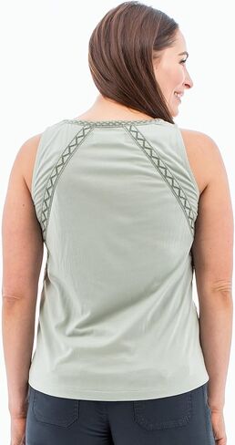 قميص بدون أكمام نسائي من Aventura مطرز بدون أكمام من Adele in Kuwait