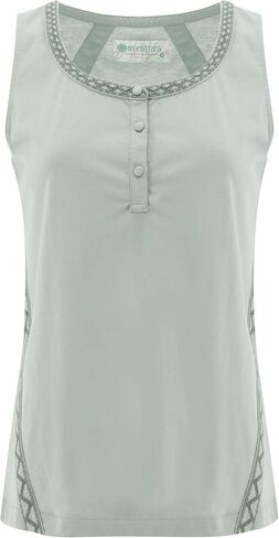 قميص بدون أكمام نسائي من Aventura مطرز بدون أكمام من Adele in Kuwait