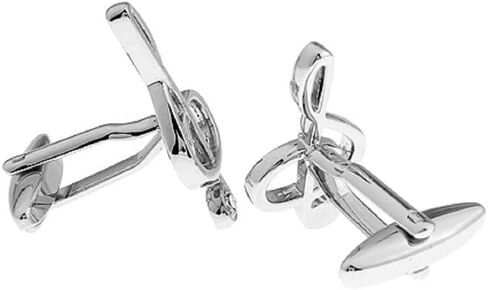 MRCUFF Treble Clef Music Note Crystal Pair of Cufflinks in a Presentation Gift Box & Polishing Cloth in Saudi Arabia