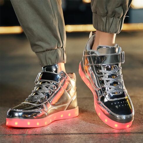 GUANGJUFA LED Shoes Light Up Shoes High Top Light Up Sneakers USB Charging Dancing Shoes for Women Men in Kuwait