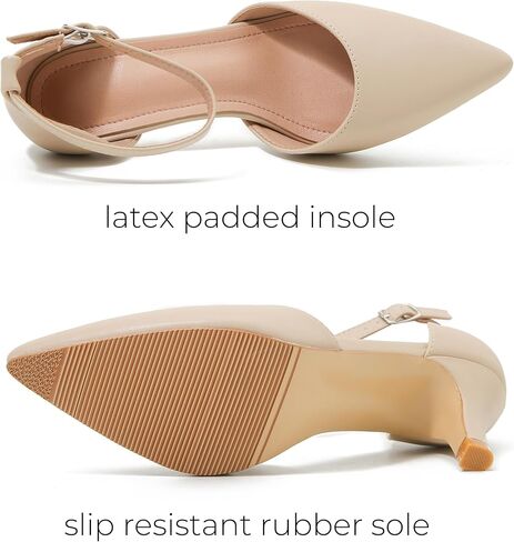 نسائي حذاء بكعب منخفض حذاء بمقدمة مدببة كعب صغير D'Orsay رباط الكاحل زفاف زفاف حفلة سهرة رسمي أنيق in Kuwait