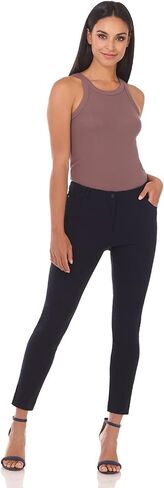 Rekucci Women's Comfort 5 Pocket Skinny Pant with Stretch Waistband in Saudi Arabia