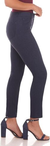 Rekucci Women's Comfort 5 Pocket Skinny Pant with Stretch Waistband in Saudi Arabia