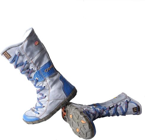 TMA EYES Women’s Snow Fashion Boots Plush soft Calf Boots for Ladies with Faux Fur lining side Zipper in Saudi Arabia