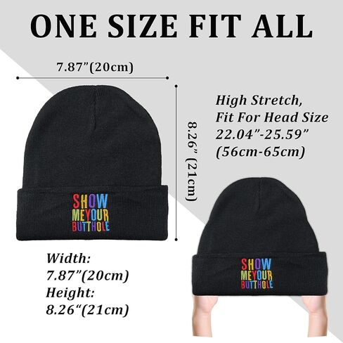 هدايا الكمامة للرجال والنساء - قبعات صغيرة مضحكة للرجال والنساء - قبعة شتوية دافئة من الأكريليك المبتكر in Kuwait