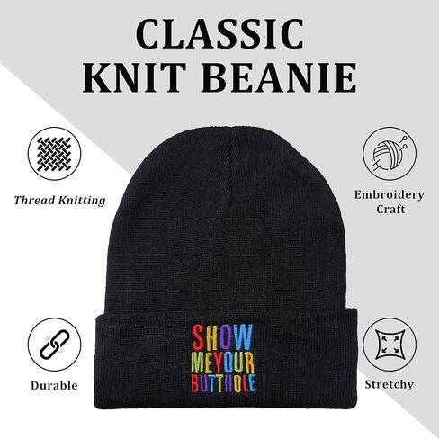 هدايا الكمامة للرجال والنساء - قبعات صغيرة مضحكة للرجال والنساء - قبعة شتوية دافئة من الأكريليك المبتكر in Kuwait