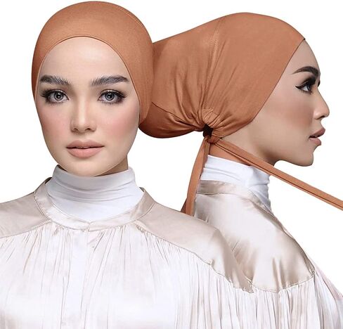 Chemo Headwear Hair Cover Inner Beanies Hat - 4 Packed Solid Bandana Skull Caps for Women Men in Saudi Arabia