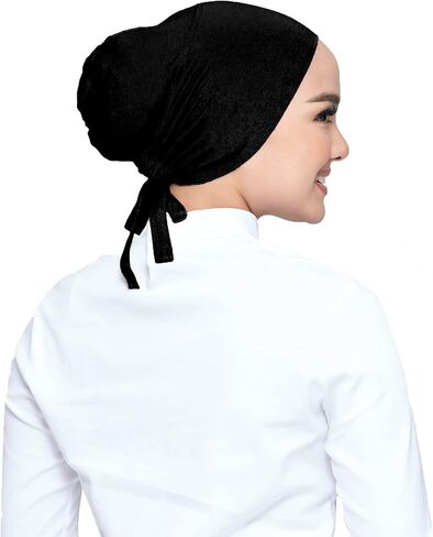 Chemo Headwear Hair Cover Inner Beanies Hat - 4 Packed Solid Bandana Skull Caps for Women Men in Saudi Arabia