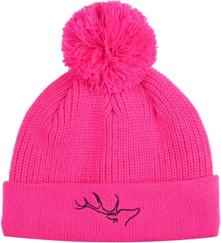 قبعة صغيرة من EDTREK Country Girl Knit Pom Beanie - قبعة صيد احترافية للسيدات قبعة صيد صغيرة للتنزه سيرًا على الأقدام وقبعة صغيرة من Pompom in Kuwait