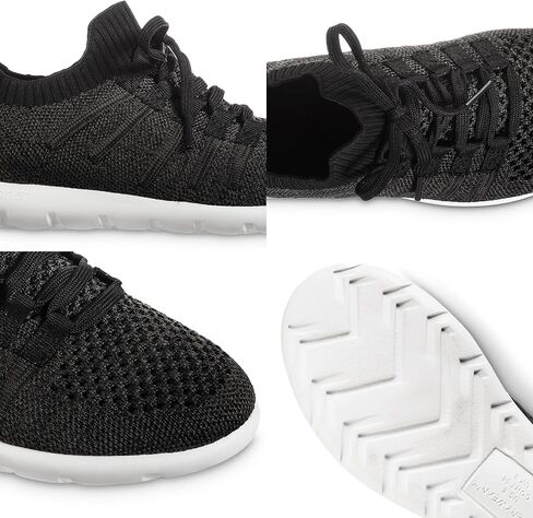 isotoner Zenz Womens Lace Up Slippers, Lightweight Unlined Sport Knit Slip-Ons in Saudi Arabia