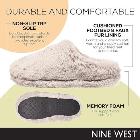 شبشب نسائي من NINE WEST مصنوع من القطيفة مع رغوة الذاكرة in Saudi Arabia