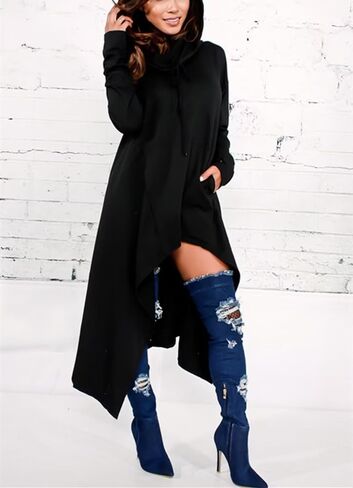 Xuan2Xuan3 Women Pullover Hoodies Sweatshirt Long Sleeve Oversize Top Shirt Dress… in Saudi Arabia