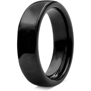 Truly Alpha Ceramic Rings for Women - Classic Wedding Rings for Men & Woman | 2mm, 3mm, 4mm, 6mm, 8mm Ceramic Ring Band | Ceramic Ring for Men | Wedding Bands for Her & Mens Rings | Mens Wedding Band in Kuwait