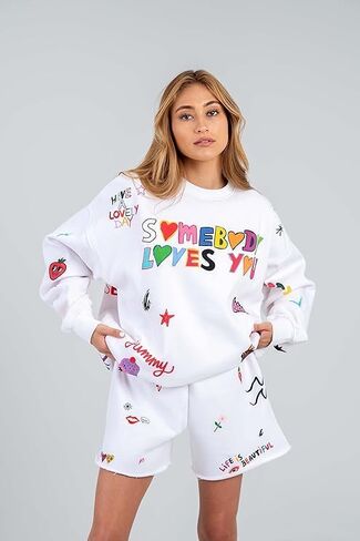 مجموعة مايفير مايفير كولاب @iscreamcolour شخص يحبك تراث Crewneck in Kuwait