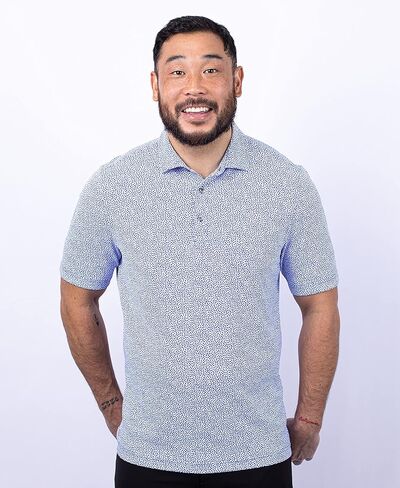Cutter & Buck Virtue Eco Pique Botanical Print Recycled Mens Polo in Saudi Arabia