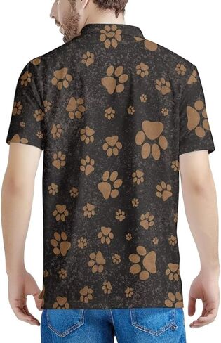 doginthehole Men's Hawaiian Shirt Short Sleeve Polos Shirt Casual Button Down T-Shirts Tee in Saudi Arabia