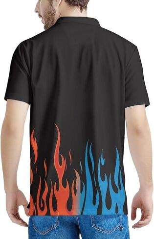doginthehole Men's Hawaiian Shirt Short Sleeve Polos Shirt Casual Button Down T-Shirts Tee in Saudi Arabia