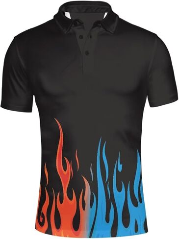 doginthehole Men's Hawaiian Shirt Short Sleeve Polos Shirt Casual Button Down T-Shirts Tee in Saudi Arabia