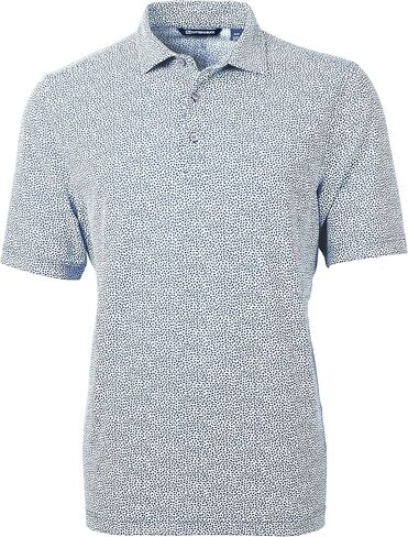 Cutter & Buck Virtue Eco Pique Botanical Print Recycled Mens Polo in Saudi Arabia