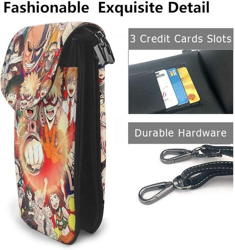 My Hero Academia Small Crossbody Bags,Durable Anime Cell Phone Purse Wallet For Girl in Kuwait