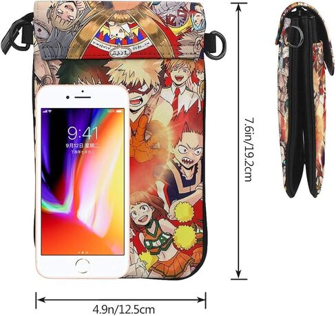 My Hero Academia Small Crossbody Bags,Durable Anime Cell Phone Purse Wallet For Girl in Kuwait