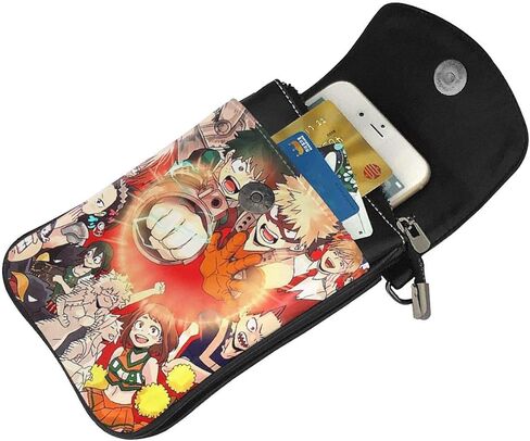 My Hero Academia Small Crossbody Bags,Durable Anime Cell Phone Purse Wallet For Girl in Kuwait