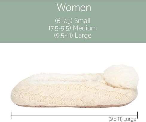 شبشب نسائي من Elanze Designs Ballerina Knit Pom مبطن بالقطيفة ومريح وغير قابل للانزلاق في الأماكن المغلقة in Kuwait