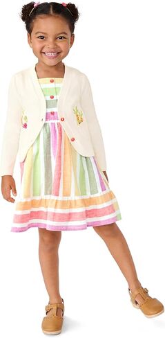 Gymboree Girls' Dress and Cardigan, Matching Toddler Outfit in Saudi Arabia