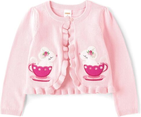 Gymboree Girls' Dress and Cardigan, Matching Toddler Outfit in Saudi Arabia