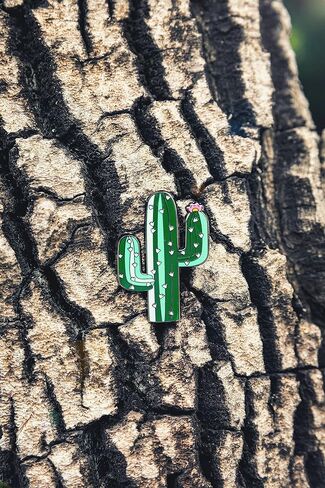 Gootium Cactus Cacti Enamel Pin - Double Pins Lapel Badge Cute Brooch for Clothes Bags Backpacks Hats in Saudi Arabia