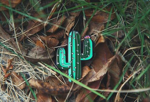 Gootium Cactus Cacti Enamel Pin - Double Pins Lapel Badge Cute Brooch for Clothes Bags Backpacks Hats in Saudi Arabia