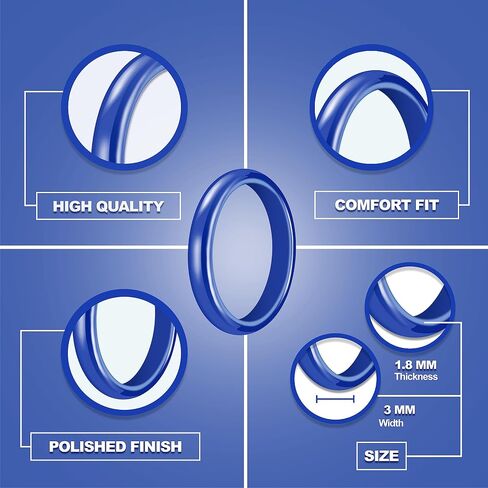 Truly Alpha Ceramic Rings for Women - Classic Wedding Rings for Men & Woman | 2mm, 3mm, 4mm, 6mm, 8mm Ceramic Ring Band | Ceramic Ring for Men | Wedding Bands for Her & Mens Rings | Mens Wedding Band in Saudi Arabia