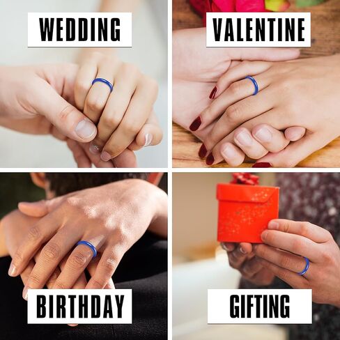 Truly Alpha Ceramic Rings for Women - Classic Wedding Rings for Men & Woman | 2mm, 3mm, 4mm, 6mm, 8mm Ceramic Ring Band | Ceramic Ring for Men | Wedding Bands for Her & Mens Rings | Mens Wedding Band in Saudi Arabia