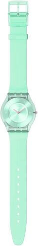 Swatch Big Bold BIOSOURCED Lacquered PASTELICIOUS Teal Quartz Watch in Saudi Arabia