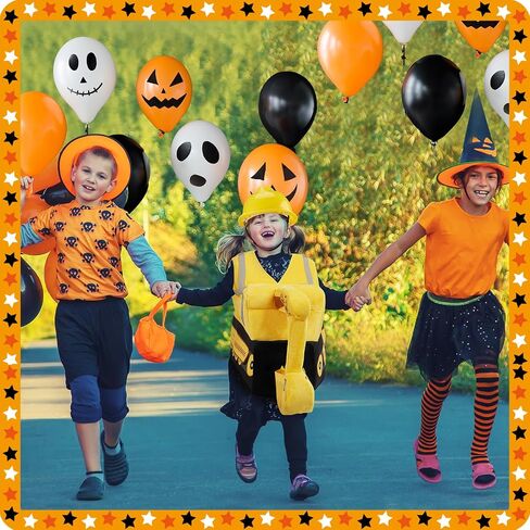 Toulite Halloween Digger Ride on Child زي أصفر ثلاثي الأبعاد زي جرافة زي عامل البناء مع قبعة البناء للأطفال حفلة الاحتلال، 4-6 سنوات in Saudi Arabia