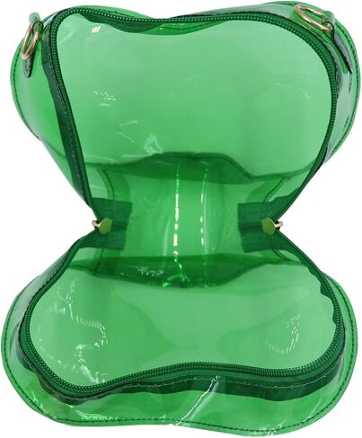 LEOMOSTE Clear Crossbody Purse Bag Transparent Heart-Shaped Shoulder Clutch Bag for Women Girls in Saudi Arabia