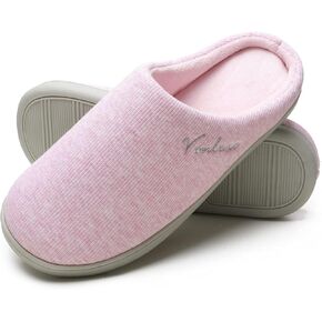 شباشب منزل نسائية من Vonluxe، شباشب مريحة لغرفة النوم من الإسفنج الذكي، أحذية نسائية خفيفة وناعمة مع نعل مقاوم للماء للاستخدام الداخلي والخارجي in Kuwait