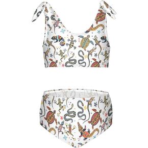 Aflyko Childish Girls' Swimwear 2-Piece Bikini Set Beachwear 3-10T in Kuwait