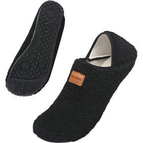 شبشب منزلي للنساء والرجال مع نعل مطاطي خفيف الوزن لغرفة النوم، حذاء منزلي ناعم من الفرو الصناعي، جوارب دافئة غير قابلة للانزلاق، شبشب يوجا للاستخدام الداخلي والخارجي in Kuwait