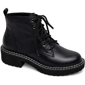 Linea Paolo - Taylor - Casual Lug Sole Lace-up Leather or Suede Ankle Booties