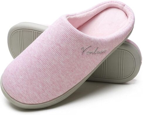 شباشب منزل نسائية من Vonluxe، شباشب مريحة لغرفة النوم من الإسفنج الذكي، أحذية نسائية خفيفة وناعمة مع نعل مقاوم للماء للاستخدام الداخلي والخارجي in Kuwait