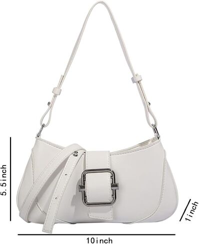 Shoulder Bag for women Clutch Purse Handbag PU Leather Tote Bag with 2 Removable Straps and Zipper Closure Crossbody Bags in Saudi Arabia