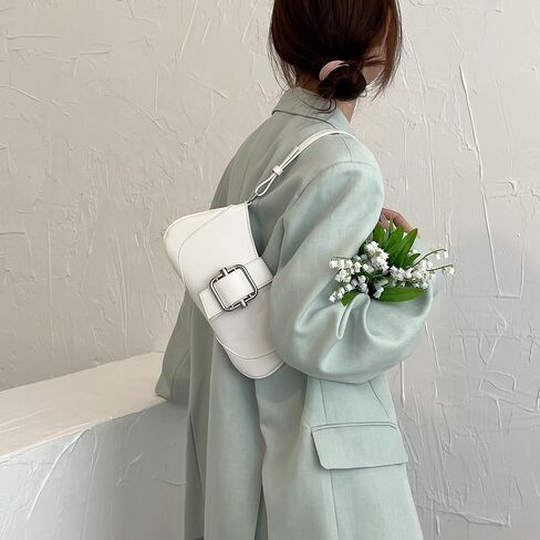 Shoulder Bag for women Clutch Purse Handbag PU Leather Tote Bag with 2 Removable Straps and Zipper Closure Crossbody Bags in Saudi Arabia