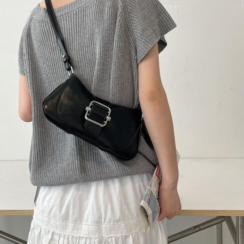 Shoulder Bag for women Clutch Purse Handbag PU Leather Tote Bag with 2 Removable Straps and Zipper Closure Crossbody Bags in Saudi Arabia